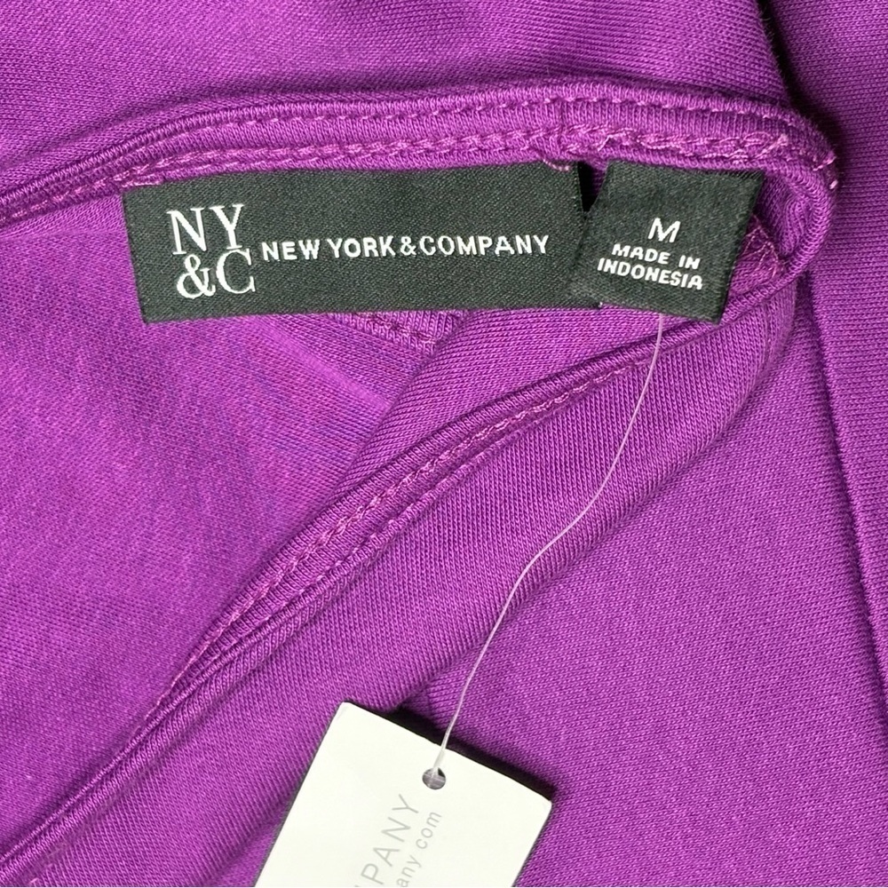 NWT New York & Company Purple Open Back Dress • Size M - Picture 10 of 13